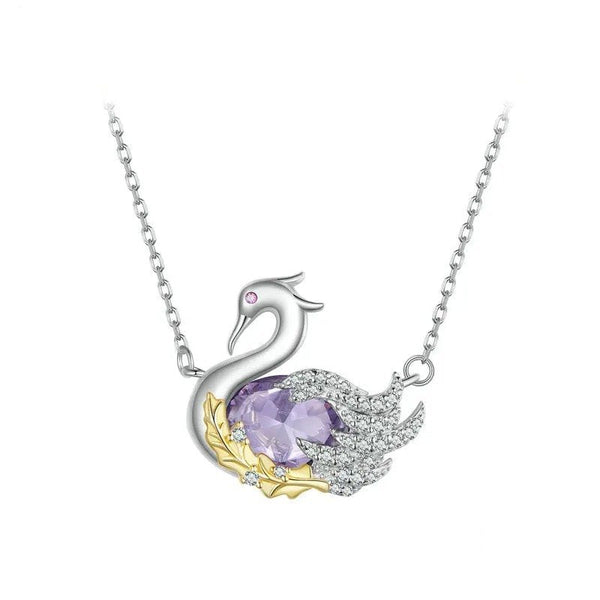 ˇShow YourselfˇCute Swan Pendant Necklace for Women