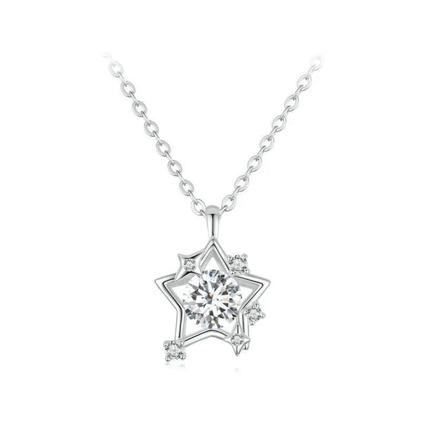 ˇShow YourselfˇShiny Star Pendant Necklace