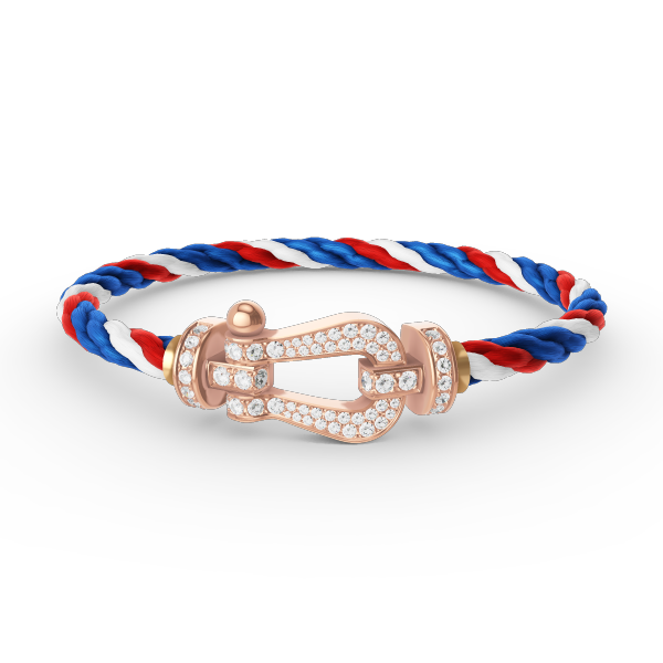 ˇShow YourselfˇFORCE LARGE HORSESHOE FULL DIAMOND BRACELET ROSE GOLD