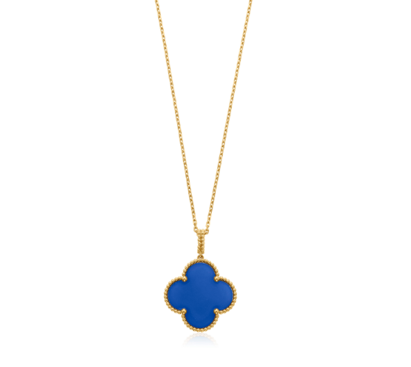 ˇShow YourselfˇCLOVER 25MM NECKLACE TURQUOISE ROSE GOLD