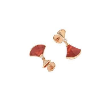 ˇShow YourselfˇDREAM Carnelian PINK GOLD EARRINGS