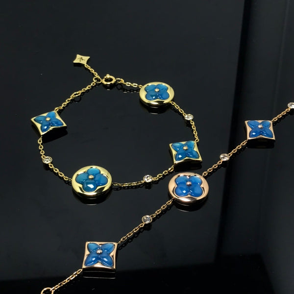 ˇShow YourselfˇSTAR AND SUN 4 MOTIF BLUE BRACELET