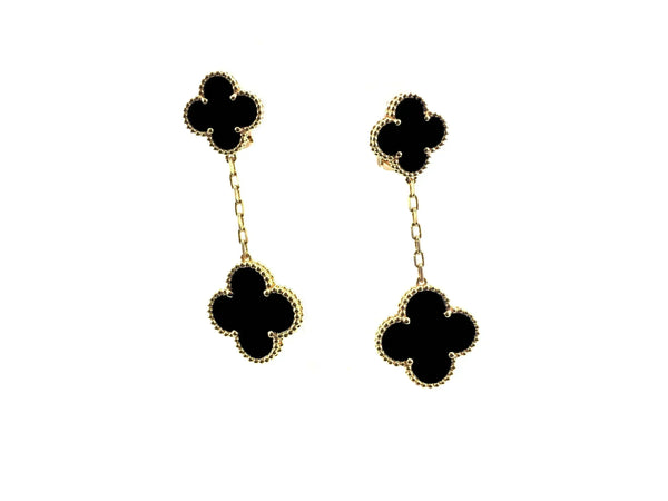 ˇShow YourselfˇCLOVER 2 MOTIFS  EARRINGS (MULTIPLE CHOICESC